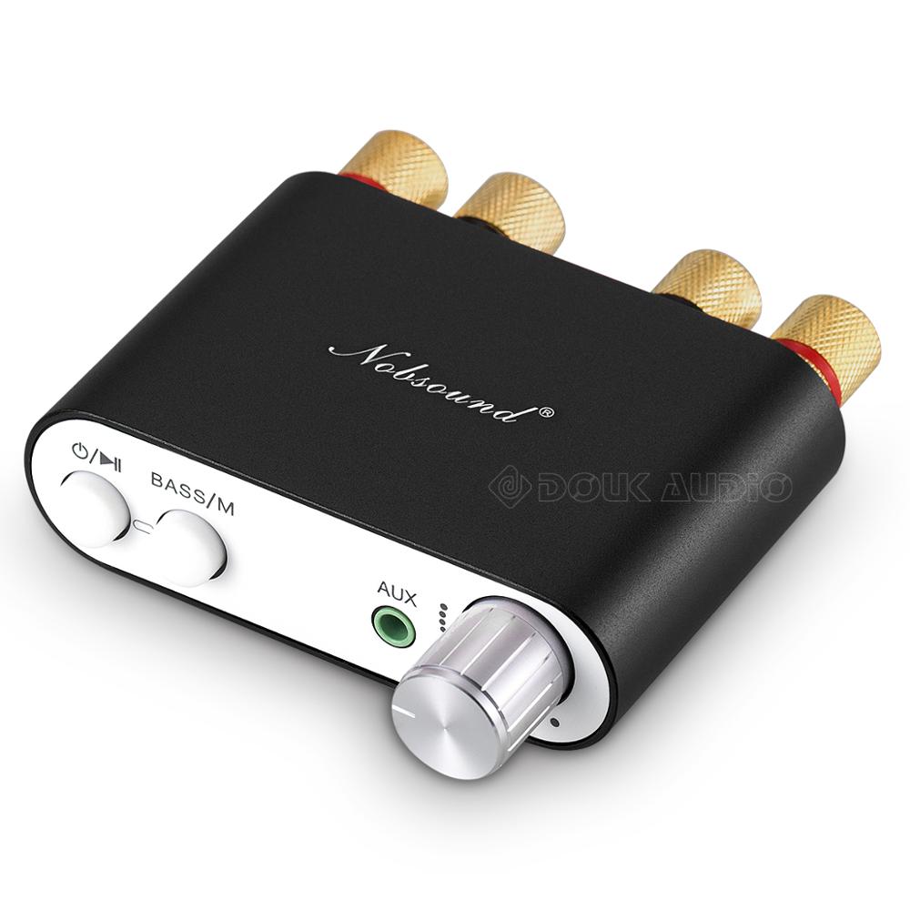 Douk audio NS-10G TPA3116 Mini Digital Amplifier Stereo Hi-Fi Home Audio Bluetooth 4.0 Power Amp 50W+50W BLACK: Without power supply