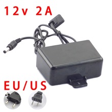 Ac/Dc 12V 2A 2000ma Cctv Camera Voeding Adapter Outdoor Waterdicht Adapter Charger Eu Us Plug Voor cctv Video Camera