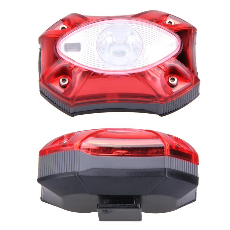 Lámpara de luz trasera de bicicleta recargable por USB, 3W, Raypal, resistente al agua, brillante, de seguridad, para ciclismo