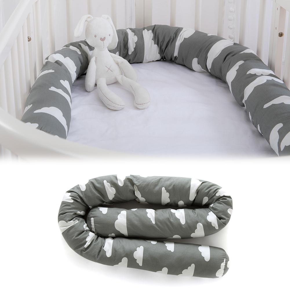 Baby Bett Stoßstange Schlange 79 Zoll Krippe Stoßfänger Cloud Muster Krippe Kissen Kleinkind Neugeborenen Bett Schlaf Stoßstange