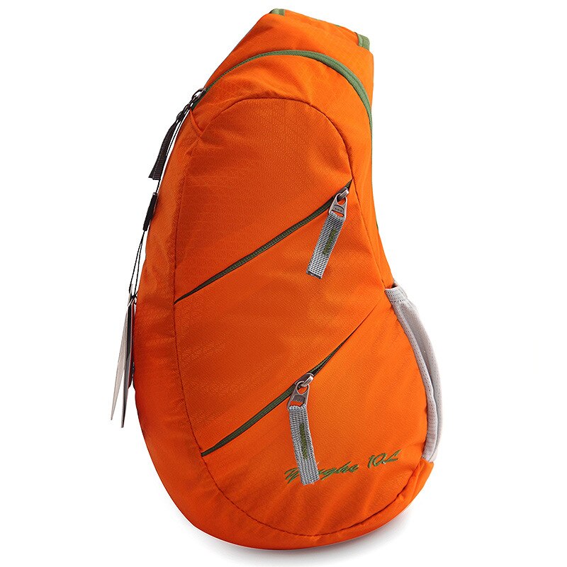Dames crossbody tas waterdichte nylon reistas heren schoudertas unisex borsttas spierbundel heren borstrugzak voor meisjes: Oranje