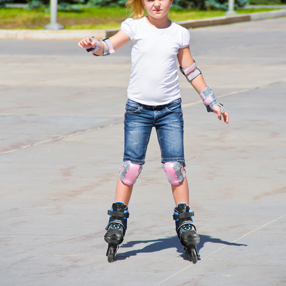 Adjustable Inline Skates with Illuminating Wheels for Kids Boys Girls Outdoor Skates Shoes Roller Skates for Adult Women Men