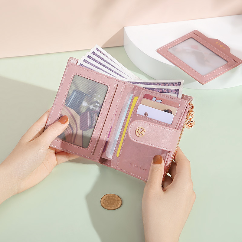 GOLF Wallet Women's Short Zero Wallet niche Mini Wallet Old Flower Card Bag Ins Style