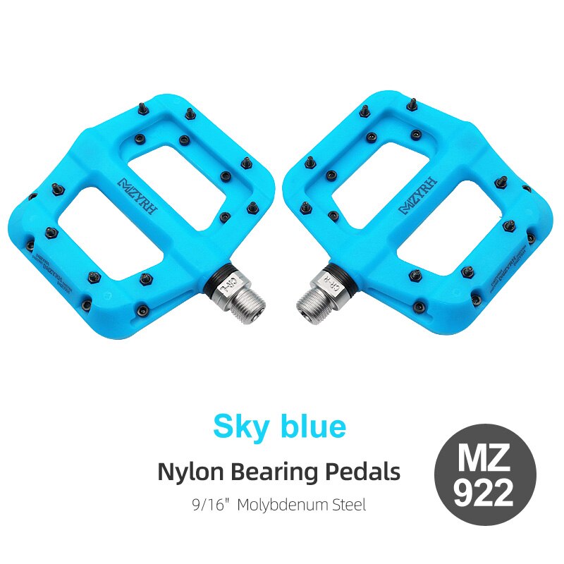 Bicycle Pedals 3 Bearings Ultralight Anti-slip BMX Road MTB Bike Pedal Wide Waterproof Bicycle Accessories: WHITE
