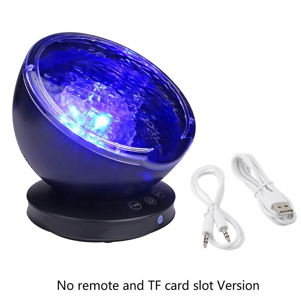 Oceaan Wave Sterrenhemel Aurora LED Nachtlampje Projector USB Afstandsbediening TF Kaarten Muziekspeler Speaker Projector Lamp