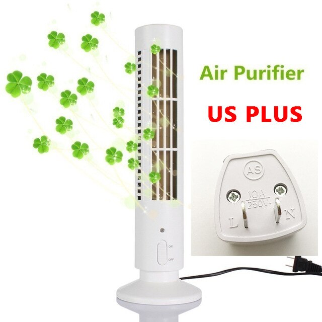 Purificateur d&#39;air Portable, Ion négatif, Anion négatif, poussière de fumée, pour la maison, le bureau, PM2.5, nettoyeur, ioniseur à oxygène: A with US PLUS