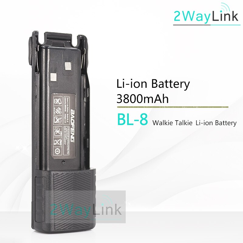 Baofeng UV-82 Batteria BL-8 Opzionale da 2800mAh 3800mAh Li-Ion batteria per UV-82 Più UV-8D UV-89 UV-82HX Radio UV-82HP Batteria