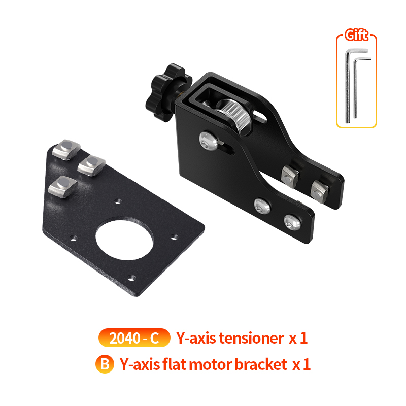 3D Printer Parts Y/X Axis Motor Mount Bracket And GT2 6mm with 2GT Tensioner For CR-10 Ender-3 DIY 3D Printer: SKU10