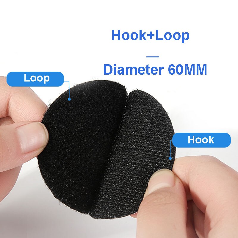 5-30Pairs 60mm Round Strong Self Adhesive Fastener Dots Stickers Hook Adhesive Tape Bed Sheet Sofa Mat Carpet Anti Slip Mat