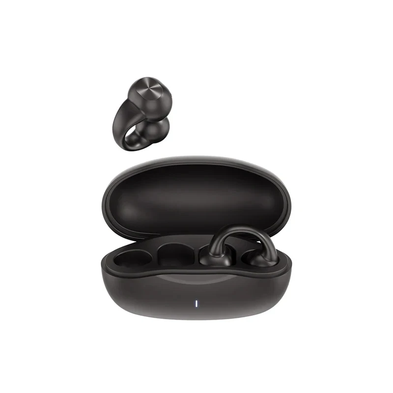 Kolczyki Bezprzewodowe słuchawki douszne Bluetooth 5.3 Słuchawki douszne z otwartym uchem Przewodnictwo powietrzne robić biegania sportowego Bezbolesne noszenie zestawu słuchawkowego: Niebieski
