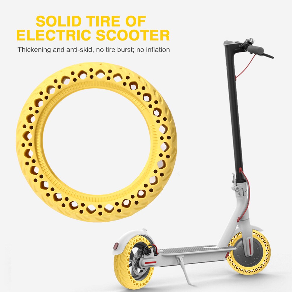 Damping Wheels Tyres Anti-slip Solid Tire Thickened Electric Honeycomb Electric Scooter Lightweight Element Decoration