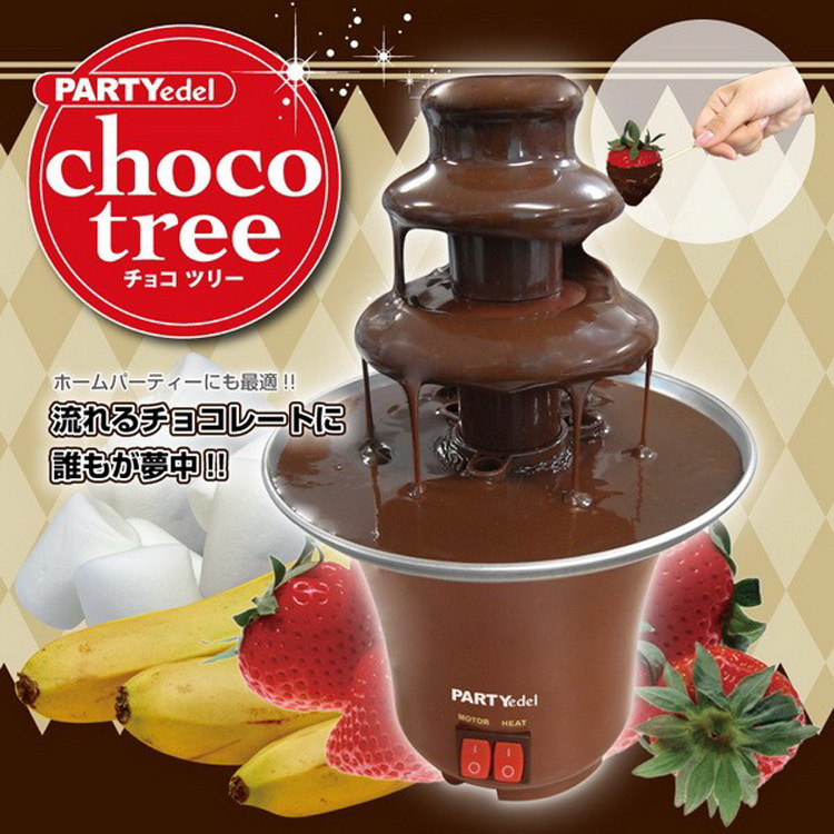Mini chokolade springvand chokoladesmelte med varmefondue maskine