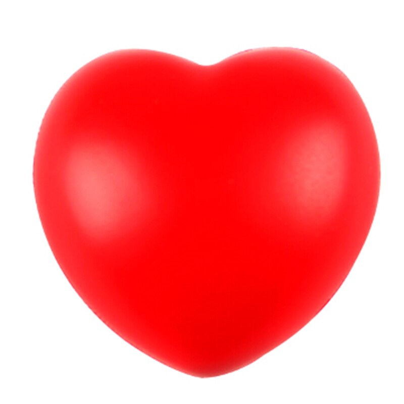 1pc 7cm kawaii For Heart Shaped Funny Soft Foam Ball Stress Relief Squeeze Hand Wrist Soft Foam Vent Balls