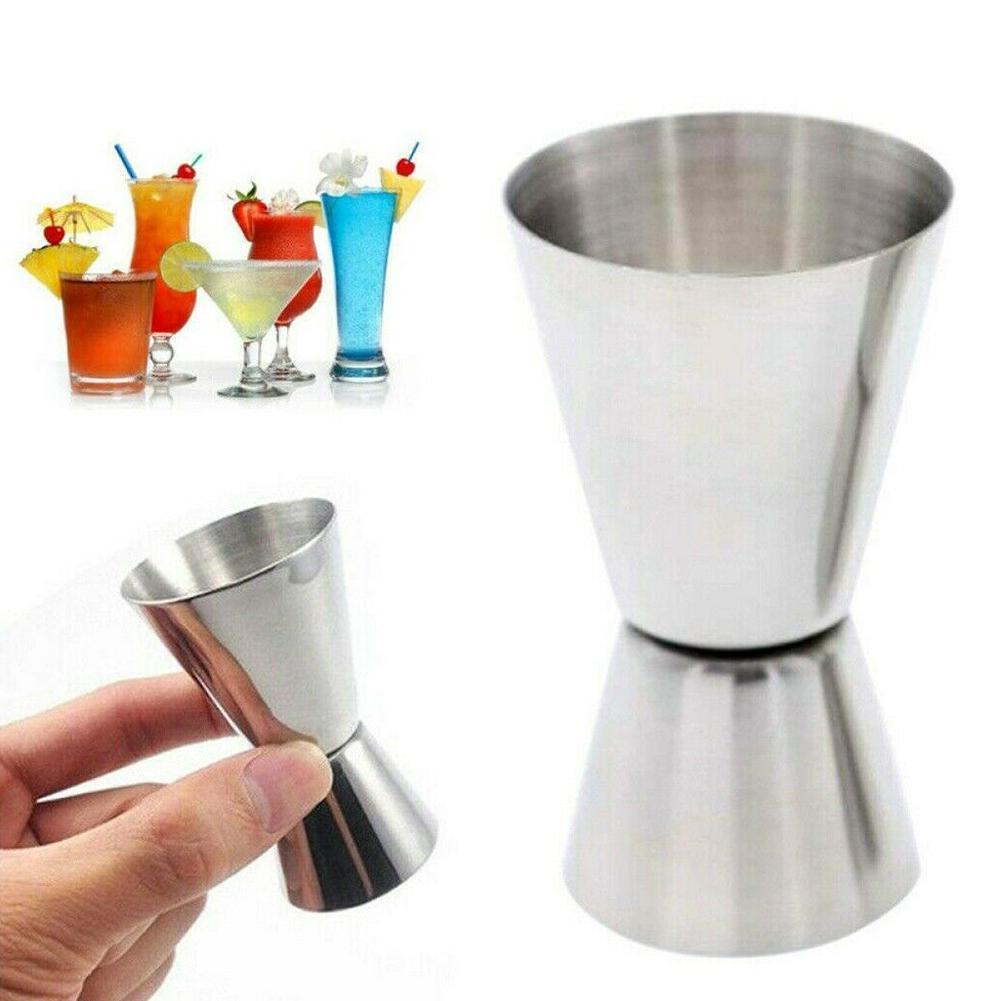 Suministros de para Bar, Copa medidora de vino tinto, de acero de doble onza, utensilios de cóctel de vidrio para cocina, U4K4