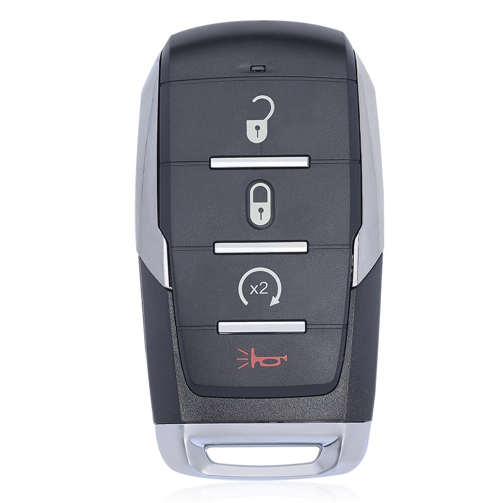 KEYECU Remote Key Shell Case 4 / 5 /6 Buttons for Dodge RAM 1500 Limited LongHorn Truck FCC ID: OHT-4882056: 4 Button
