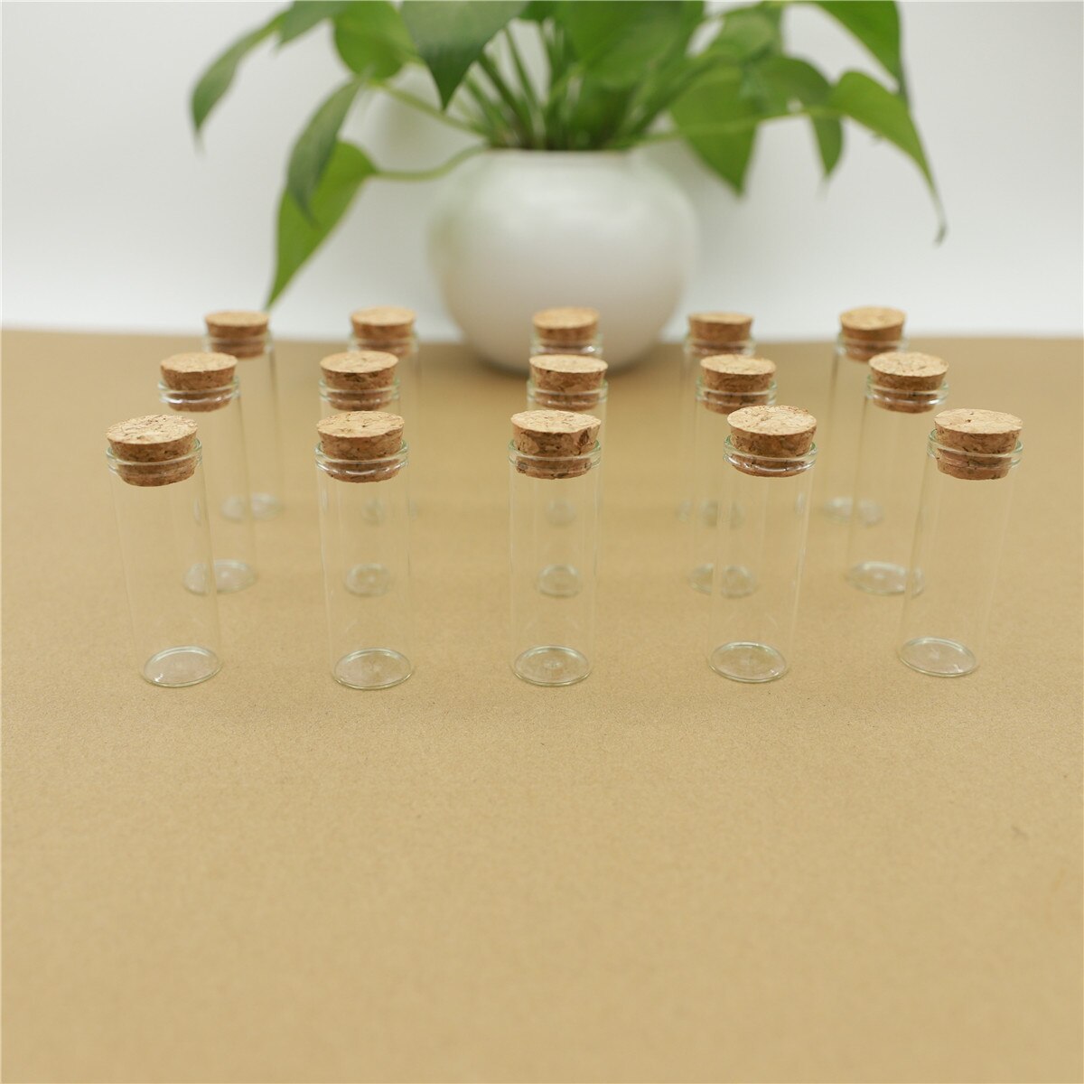 50 Stks/partij Glazen Fles 22*60Mm 12Ml Reageerbuis Kurk Mini Spice Flessen Container Kleine Diy potten Flesjes Tiny Flessen Glas