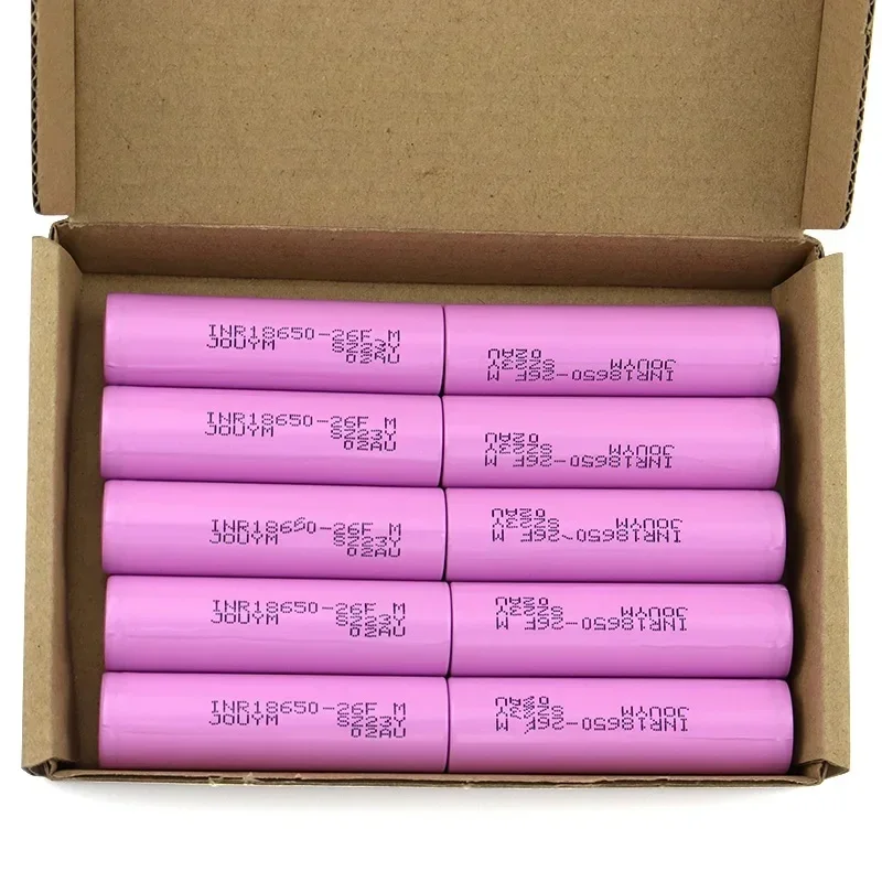 18650 26F 3.7V 2600mAh 20A Li-ion Battery 3.7v Rechargeable Battery