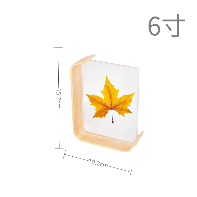 Marco de fotos transparente acrílico , marco de fotos de 6/7/8 pulgadas, tablero de exhibición de colección de sellos personalizados, decoración de escritorio para fotos: Morado