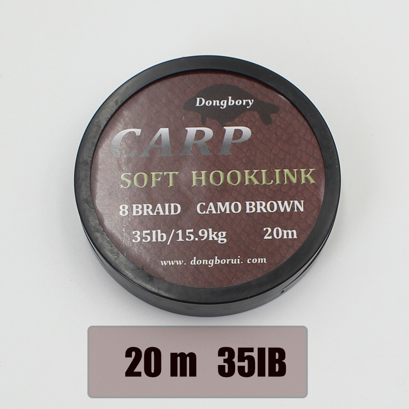 Carp Fishing Hook Link for Ready Tied Carp Rigs Hair Chod Zig Rigs Boilies Carp Rig kit Terminal Tackle: Brown 35LB