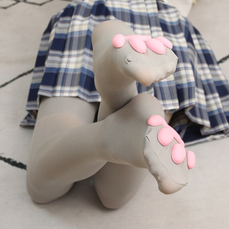 Cat Paw Socks For Women Girls Kawaii 3D Cat Claw Toe Beanies Cute Lolita Paw Pads Cosplay Cat Paw Pad Thigh High Socks