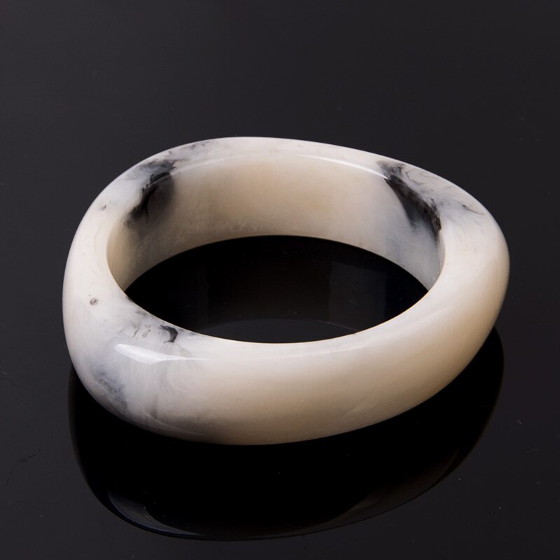 Guanlong damearmbånd/armbånd til kvinder indiske smykker harpiks akrylarmbånd med charms til piger: Kb189-6