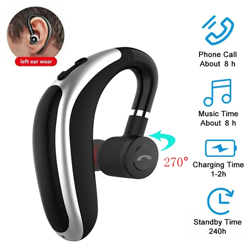 Casque antibruit sans fil pour conducteur, écouteur Bluetooth Vpig, téléphone de sauna d'affaires, microphone de tourisme à une oreille, K20, appel de voiture