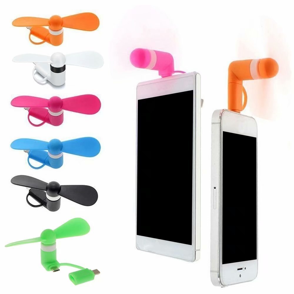2 in 1 Mini Weiche Kühler Moblie Telefon Fan Staub Stecker für Iphone Ios Android Mikro Tragbare Hanldheld praktisch Fan smartphone Fans