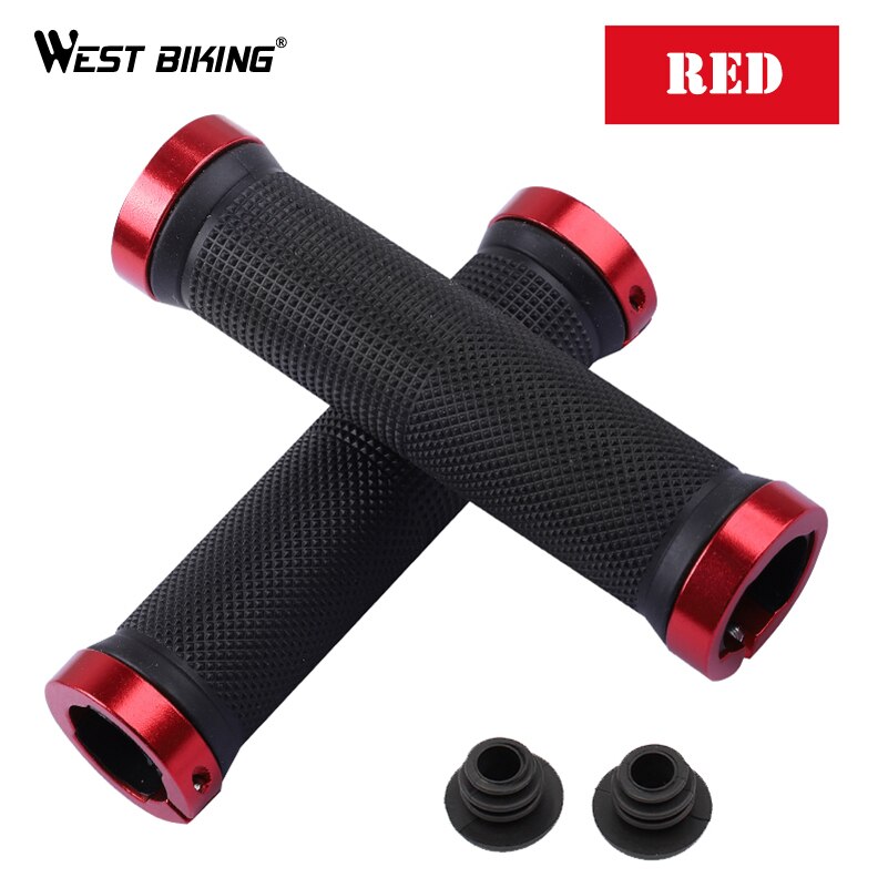WEST BIKING Bicycle Handlebar Grips Cycling Bicycle Accessories Non-slip Bicycle Handlebar Grips MTB BMX Bike Handle bar Grips