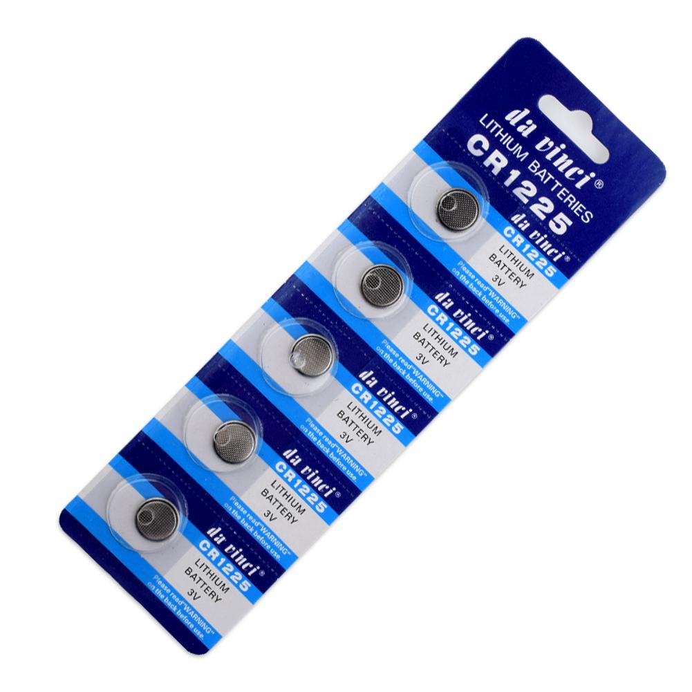 Ycdc 5 stk/kort 3v cr1225 knap batteri  lm1225 br1225 ecr 1225 cr1225 kcr 1225 møntcelle ure ur knap batteri lang holdbarhed
