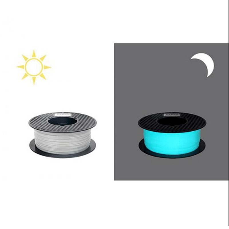 Filamento da impressora do pla 3d 1.75mm 1kg noctiucent material de impressão luminosa cor luminescente incandescência no escuro melhores vendedores