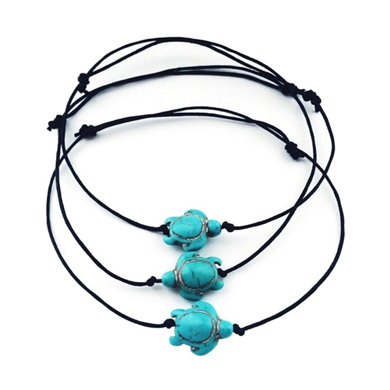 Frauen Boho Schildkröte Knöchel Kette Fußkettchen Armband Fuß Kette Strand Schmuck