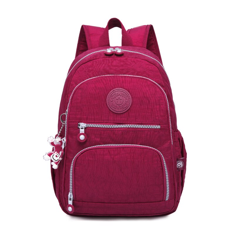 Female Backpack Women School Backpack for Teenage Girls Mochila Feminina Laptop Bagpacks Travel Bags Casual Sac A Dos: Jujube red