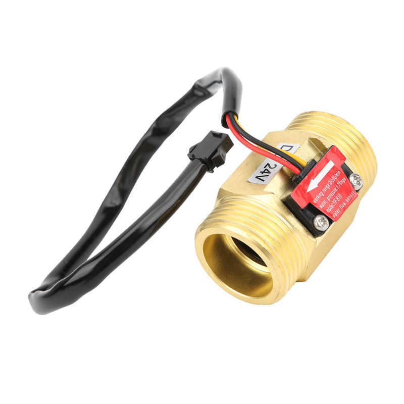 Flow Sensor YF-B10 Hall Flowmeter Switch G1in Water Flow Sensor Turbine Meter Counter DC24V 2~50L/MIN Liquid Level Sensor