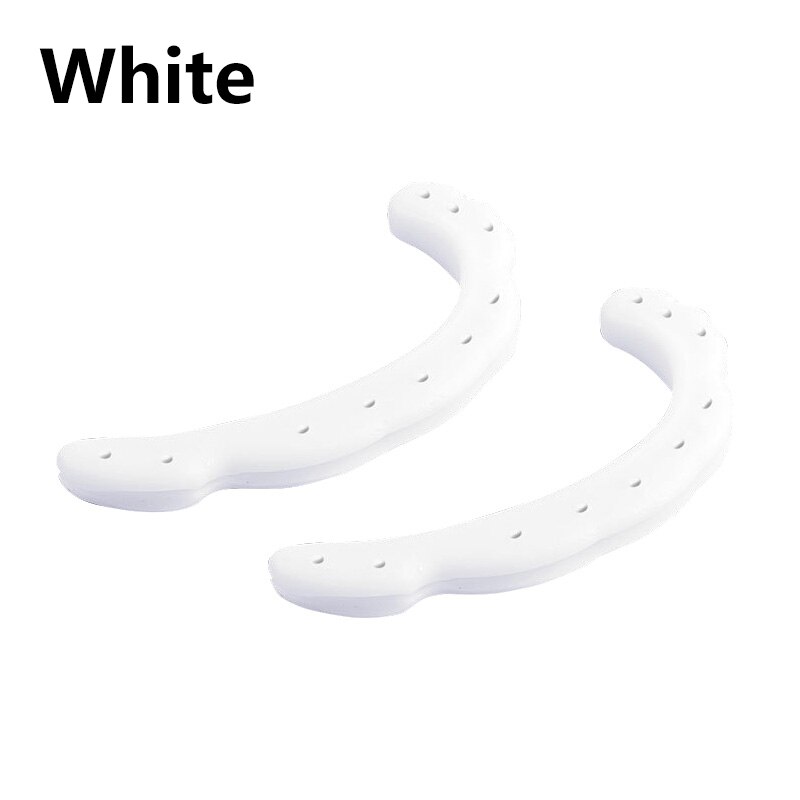 1 Paar Anti Pijn Gezichtsmasker Oorbeschermers Protector Zachte Siliconen Beschermende Oren Masker Touw Cover Gezichtsmasker Band Cover Masker accessoires: WHITE