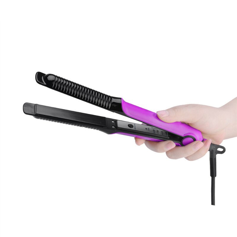 Professionele 2- -in- -1 stijltang, krultang, stijltang, kapper, salon, kappersstylingtools, eu-stekker (paars)