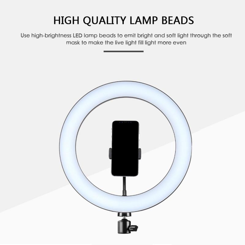 Luz de anel led 80/100, 3 luzes led, modo, câmera, selfie, anel para iphone, tripé e suporte para celular para fotografia de vídeo