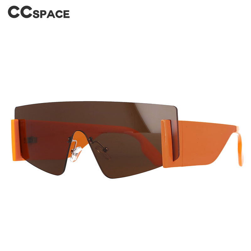 51117 übergroße eins Linse Marke Sonnenbrille Frauen quadratische Farben UV400 Jahrgang Männer Brille