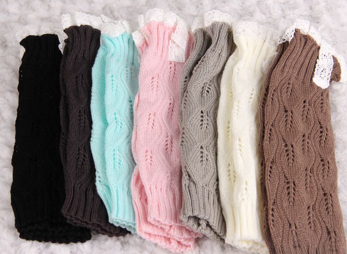 8 colours stijlen Kinderen breien opengewerkte Sok kant Beenwarmers met laarzen meisje winnaar Been Warmmer uit 7-12years