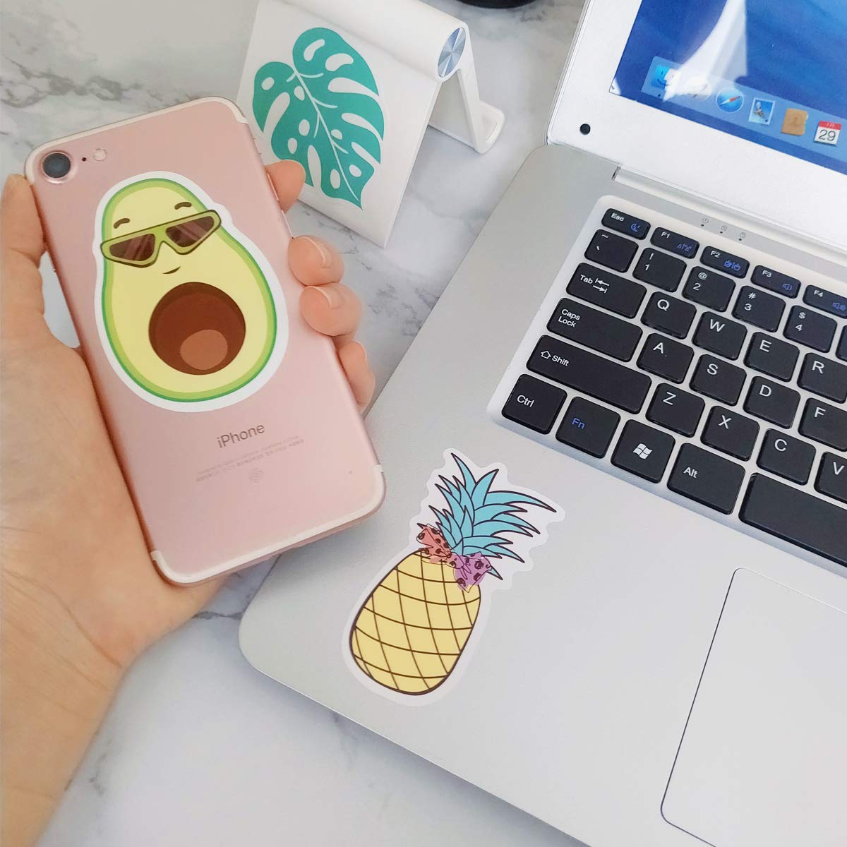 Cute Nature VSCO Girl Stickers Big 35-Pack Waterproof,Aesthetic,Trendy Stickers for Water Bottles,Laptop,Hydro Flask,Phone,Car