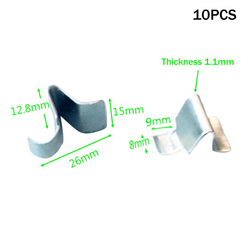 10 stuks robuuste metalen plankclips voor kasten, duurzame plankdragers voor archiefkasten, verstelbare plankclips: Rood