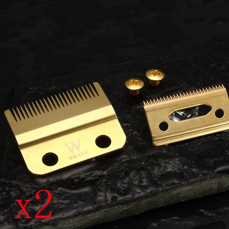 WMARK 2-Hole Hair Clipper Blade rainbow color silver color golden color replace blade W-2 for clipper: W-2G 2 sets