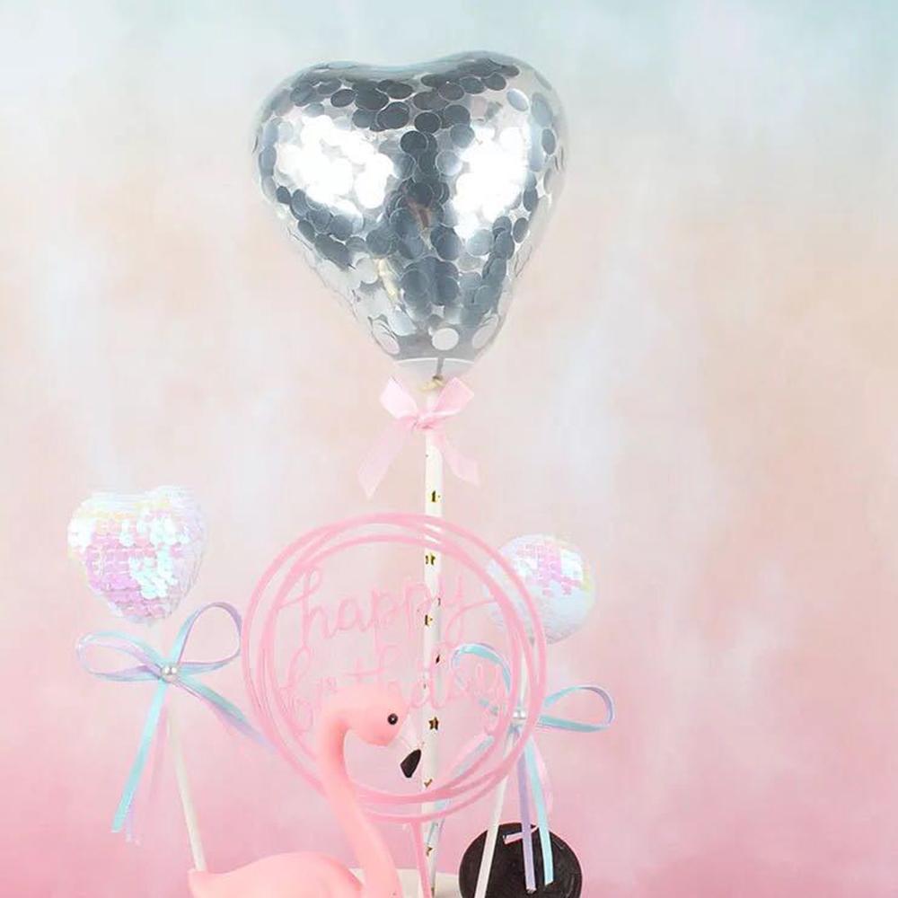 10 stk/pakke 5 tommer konfetti kage ballon lille hjerte gennemsigtig ballon til fødselsdagsfest bryllup dekorationer indretning