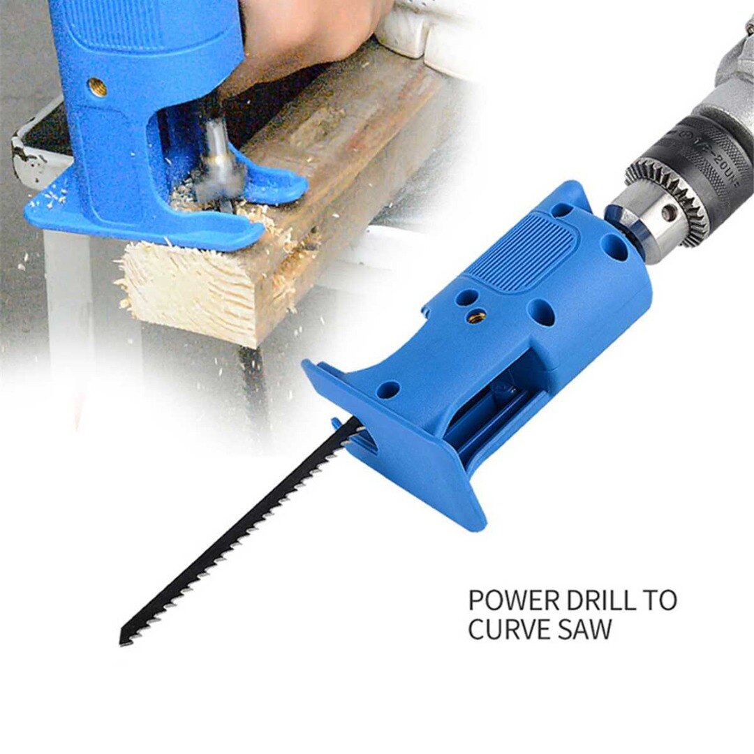 Cordless Reciprocating Saw Adapter Electric Drill Modified Electric Saw Hand Tool Wood Metal Cutter Saw Attachment Adapter