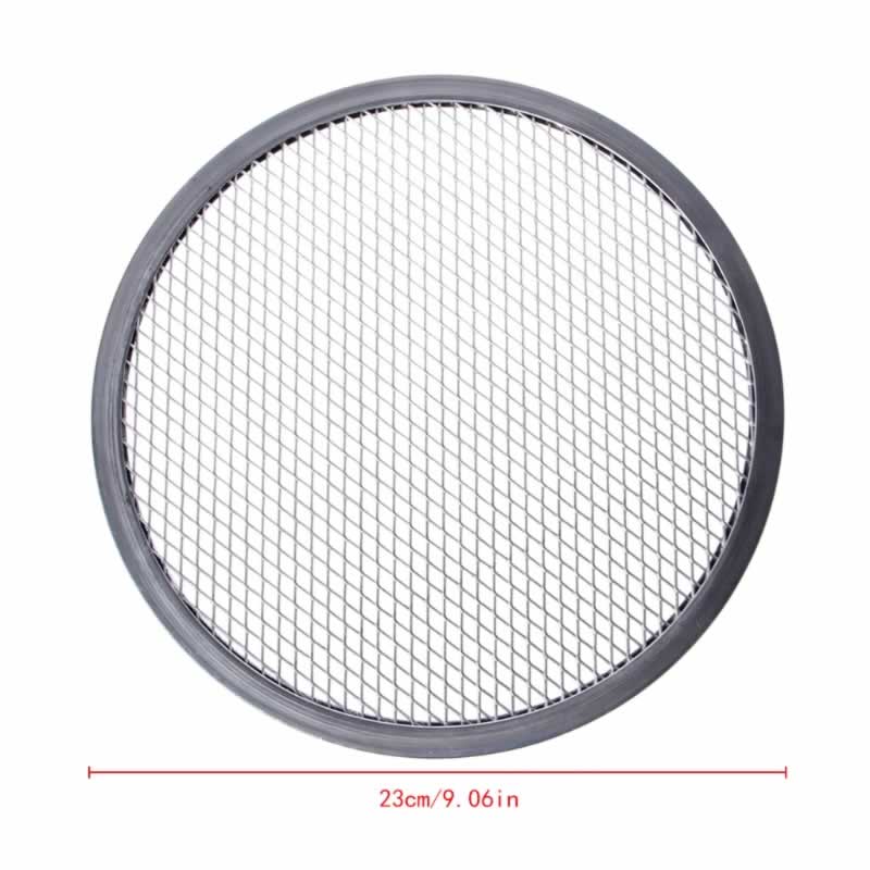 Aluminium Mesh Grill Pizza Screen Ronde Bakplaat Netto Keuken Gereedschap Ovens Kit: 9 inch