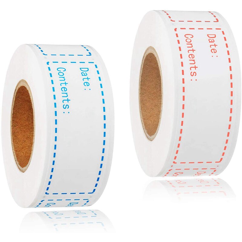 300 Stuks Verwijderbare Vriezer Labels 1X3 Inch Voedsel Opslag Stickers, Koelkast Vriezer Papier Label Makkelijk Schoon: Default Title
