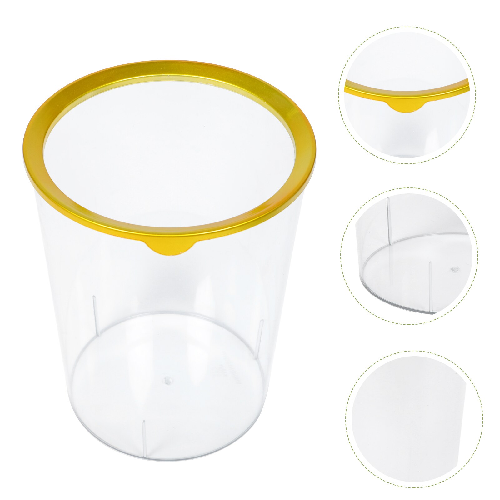 Simple Waste Storage Bin Waste Container Home Trash Can Transparent Waste Basket