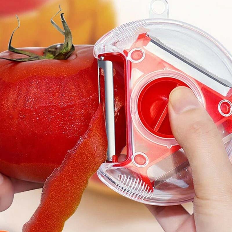 3 in 1 Magic Trio Peeler Set Slicer Stainless Steel Peeler Shredder Julienne Cutter Multi Peel Blade Zesters Grater Kitchen Tool