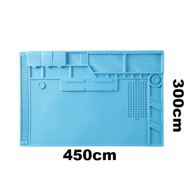 sourcing map Extra Large 48x34cm ESD Silicone Saldatura Mat Isolamento Termico 1222 °F Anti Static Elettronica Riparazione Lavoro Mat per Saldatore BGA Workbench