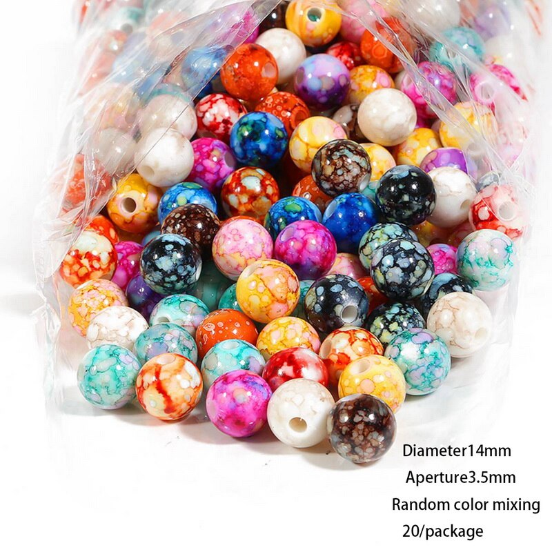 Ronde Losse Spaced Kralen Glazen Kralen 4 Mm 6 Mm 8 Mm Diy Armband Oorbellen Charmes Ketting Kralen Voor Sieraden maken: 04MX