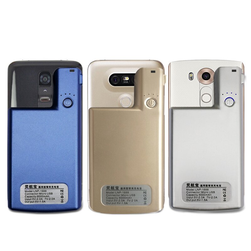 Smart Batterij Case Voor Lg G2 G5 Draagbare Power Bank Shockproof Phone Case Powerbank Voor Lg V10 Externe Opladen Case capa